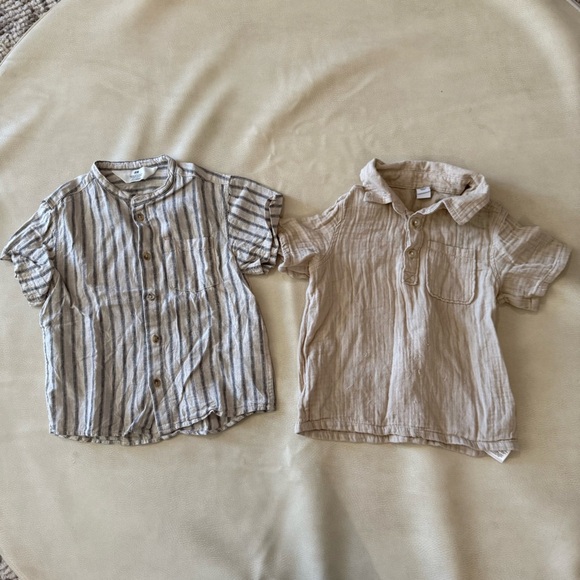 Bundle of boy neutral H&M and old navy shirts - Picture 2 of 14